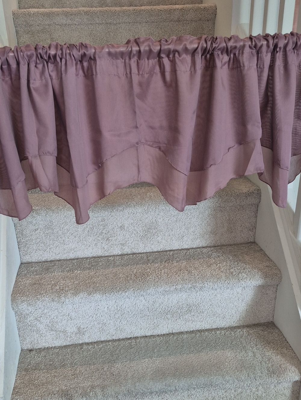 Decorative Scalloped Lavender Window Valance 78x17